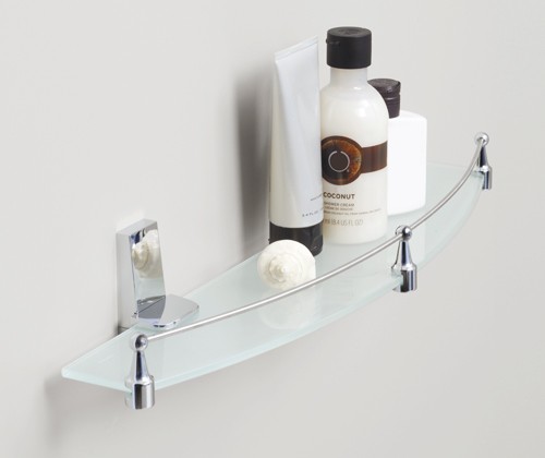 Полка стеклянная с бортиком К-6044 Lopau WK