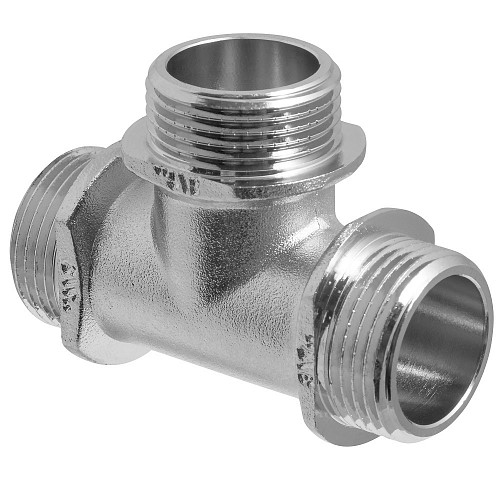 Тройник 3/4" н/н/н с ограничителем MPF