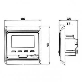 Хронотермостат электрон. комн. VALTEC с датч. темп. пола VT.AC709.0.0 
