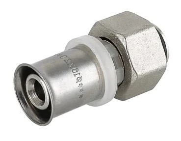 Соединитель коллекторный пресс для м/п трубы 16*1/2 VTc.712.1604