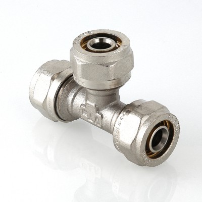 Тройник 26-20-26 (Металлопластик) (331) обжимной