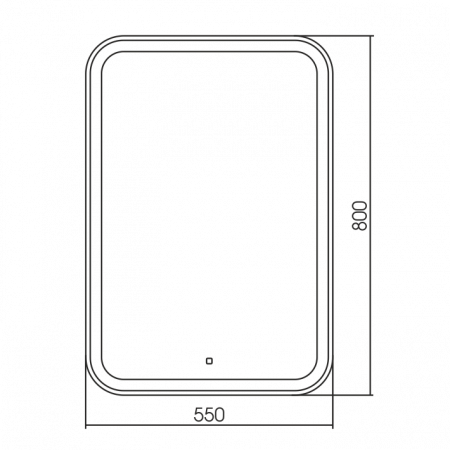 Зеркало Мальта  550*800 ( выключатель-сенсор)