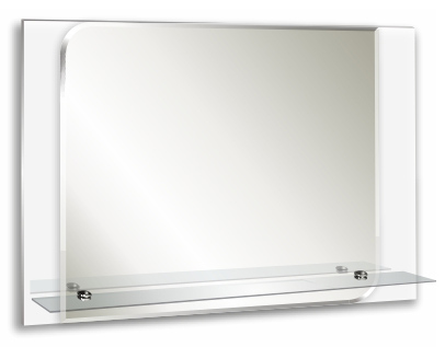 Зеркало Венеция 740*500 (прямоуг-е), с полкой