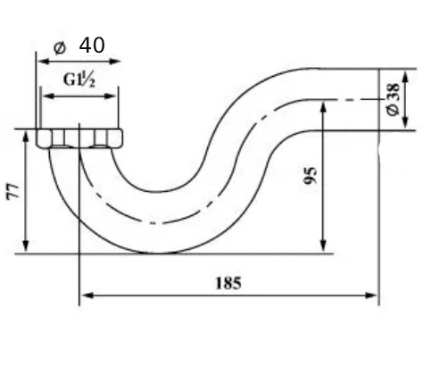 Колено "Идрофлекс" 40 латунь