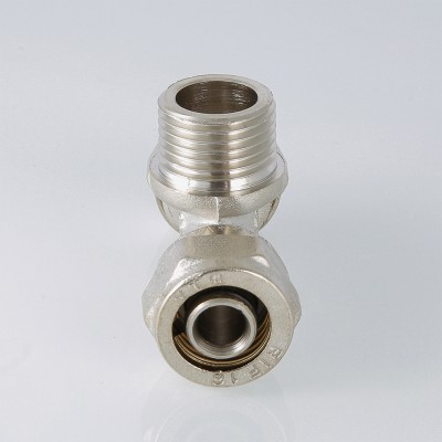 Тройник с нар.рез. 20*1/2 (Металлопластик) (333) обжимной