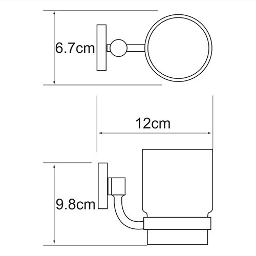 Подстаканник одинарный K-6228 Rhein WK