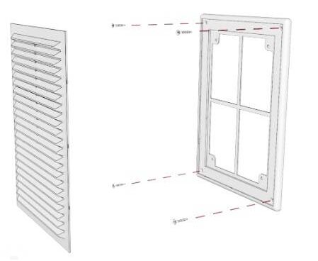 Решетка вентиляц. с сеткой 1515 РПС(150*150)