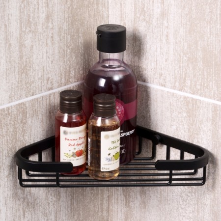 Полка металл. K-733 угловая BLACK WK