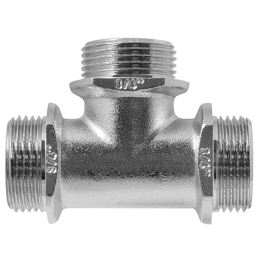 Тройник 3/4" н/н/н с ограничителем MPF