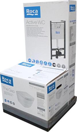 Монтажный сет ПЭК GAP унитаз+инсталляция+кнопка+сиденье м/л (Roca) 893104100