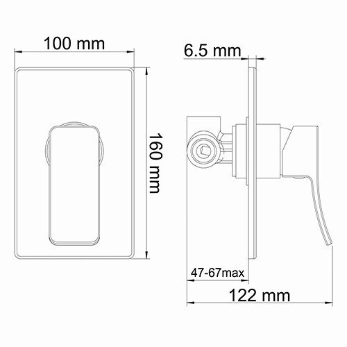 Смеситель для душа Aller 10651 WasserKRAFT