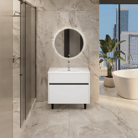 Тумба под раковину Mona "Rondy" 100 Н 2я белый