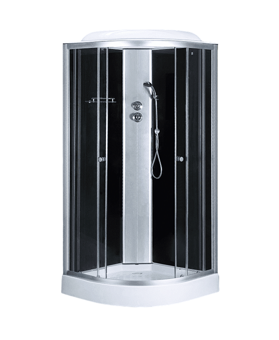 Душевая кабина 7690A  GEKKO 900*900*2150 низкий поддон. темная