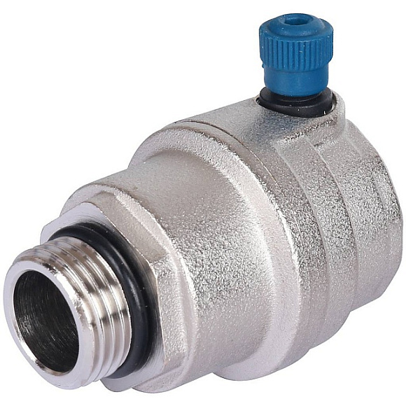 Воздухоотводчик автоматический боковой. выпуск НР 1/2" никель STOUT арт. SVS-1012-000015