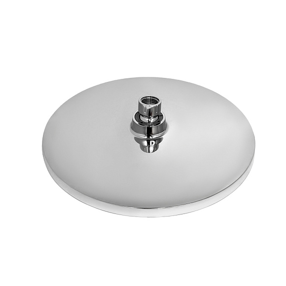 Лейка душевая стационарная 250мм ХРОМ/БЕЛАЯ D-7115