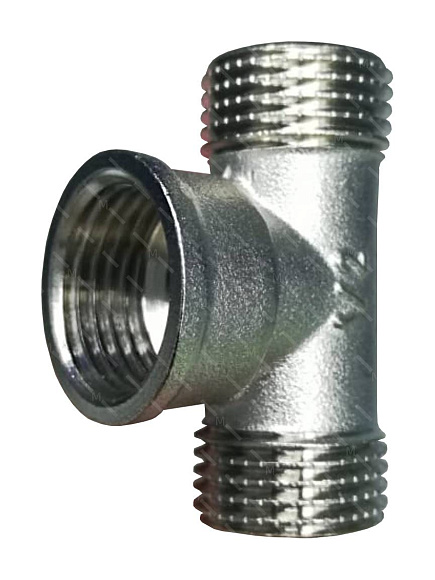 Тройник 1/2" нар/вн/нар (0918.1515), латунный