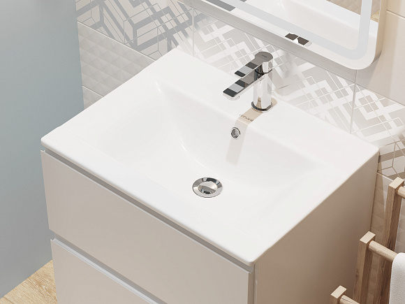 Раковина мебельная MODUO 60 1 отв.