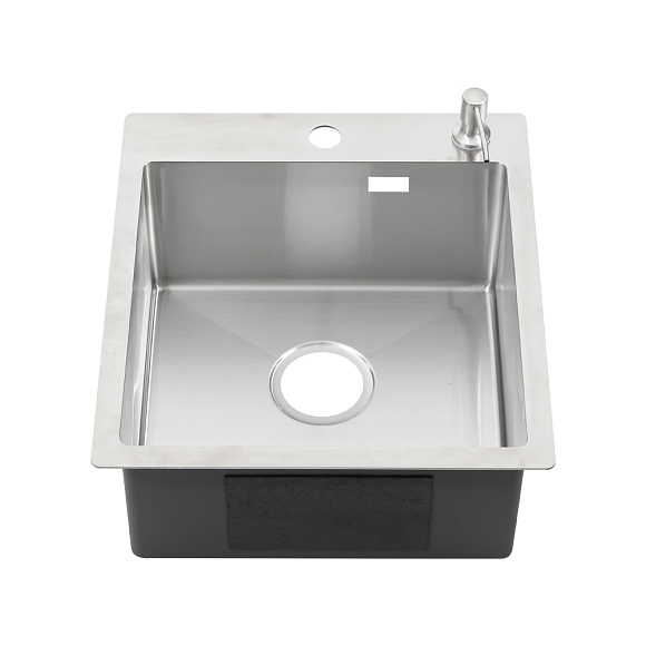 Мойка врезная прямоугольная с дозатором R44485HK ProflLine 3,0/200 сатин 