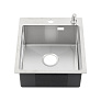 Мойка врезная прямоугольная с дозатором R44485HK ProflLine 3,0/200 сатин 
