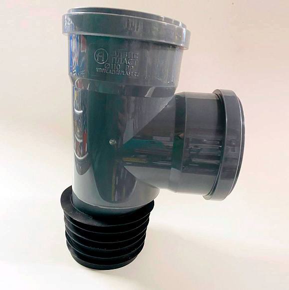 Тройник переходный ремонтный АЛВИПЛАСТ чугун-пластик d110х110/90