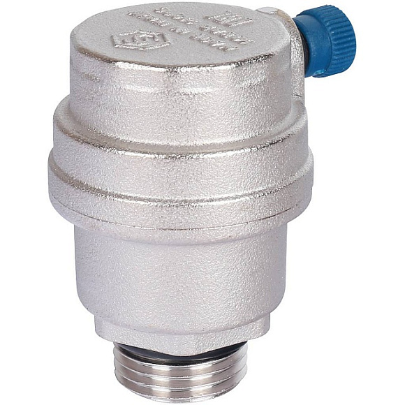 Воздухоотводчик автоматический боковой. выпуск НР 1/2" никель STOUT арт. SVS-1012-000015