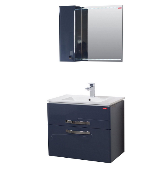 Зеркало-шкаф "Нота-75 " серый