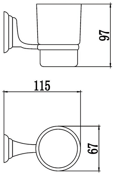 Подстаканник одинарный 3158