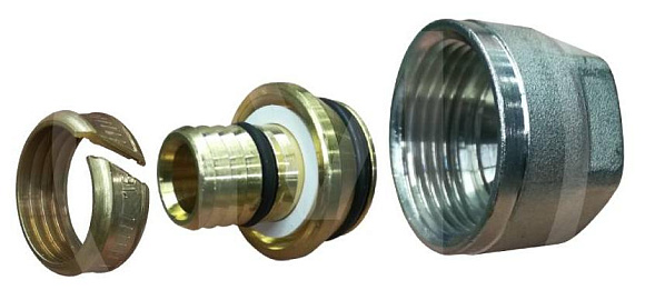 Фитинг компрессионный для труб PEX 16х2,0х1/2 арт. SFС-0024-001620 STOUT