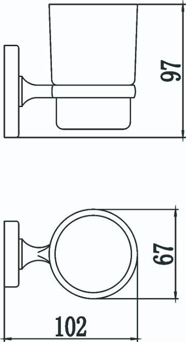 Подстаканник одинарный 7058