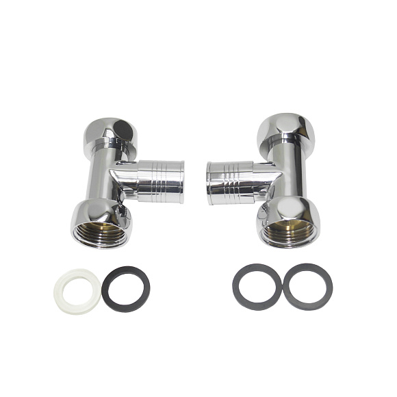 Вентиль запорный прямой г/г 1*1 хром для п/с