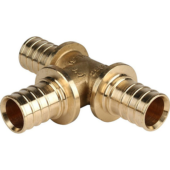 Тройник 25х25х25 для труб PEX аксиальный арт. SFA-0013-000025 STOUT