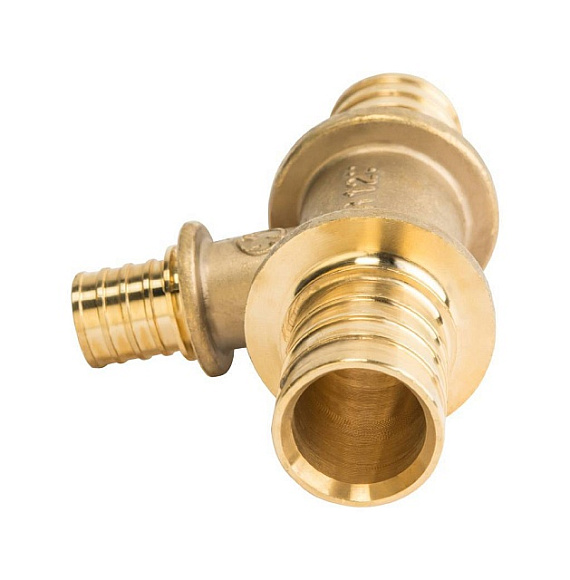 Тройник 25х20х25 для труб PEX аксиальный арт STOUT SFA-0014-252025 