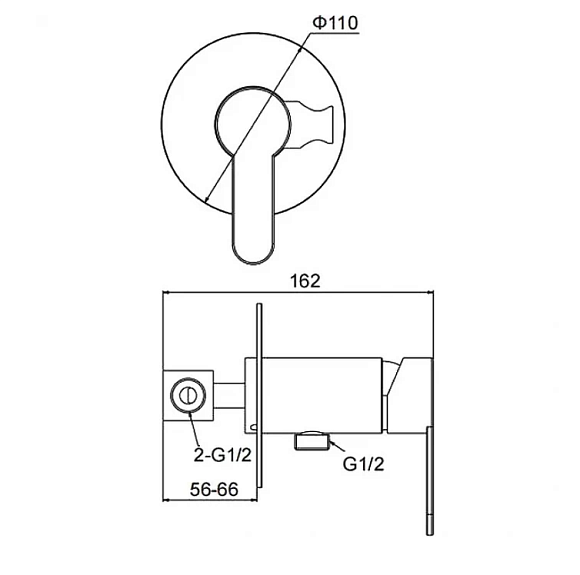 Смеситель с гигиеническим душем Frap F72801-6
