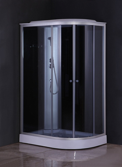 Душевая кабина 7121L GEKKO 120*80*2150 левая. низкий поддон. темная