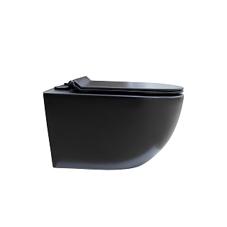 Унитаз подвесной GEKKO сиденье м/л MQ176 black