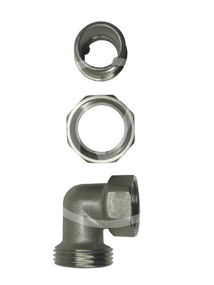 Присоединитель 3/4" угловой вн/нар (190-016) лат