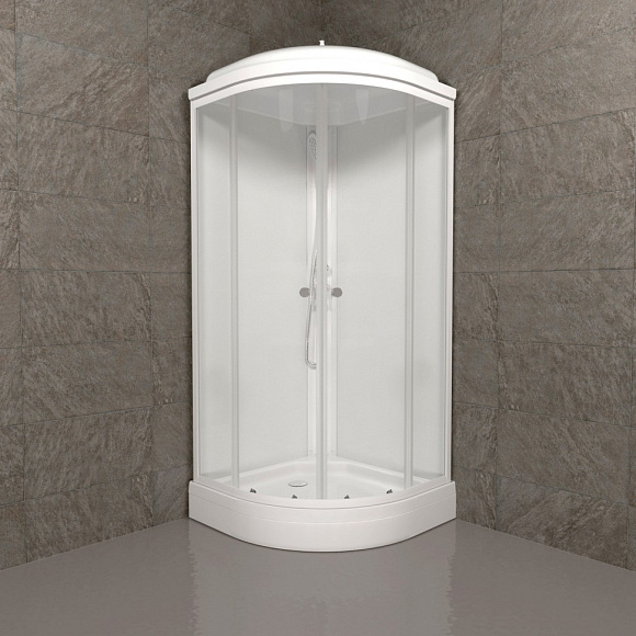 Душевая кабина Экстра 900*900*2150 низкий поддон. светлая