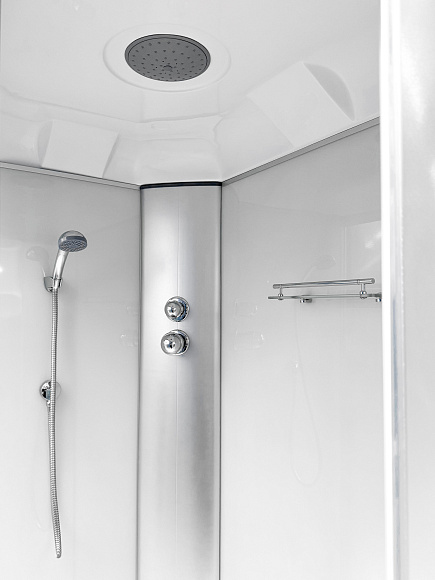 Душевая кабина 7121ML GEKKO 120*80*2150 левая. низкий поддон. светлая