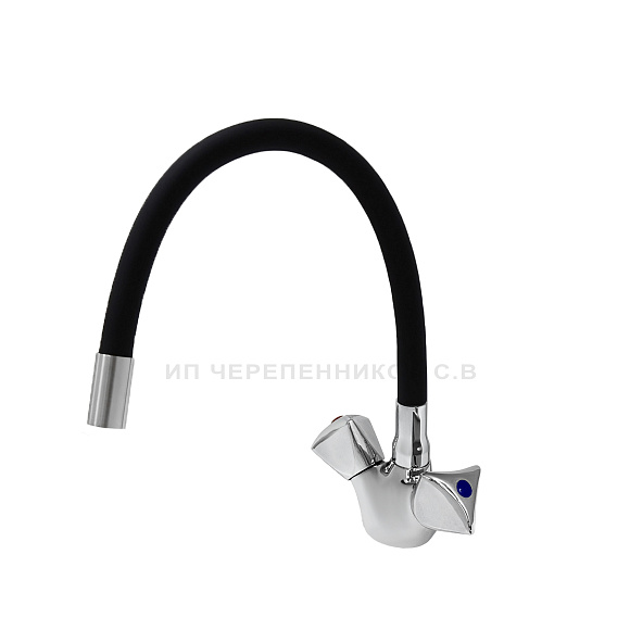 СМ-МЛ2-2078 ДЕЛЬТА гибкий излив ЧЁРНЫЙ (Гекко)