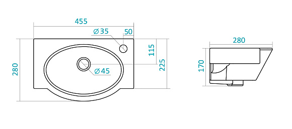 Умывальник "Форум-45"
