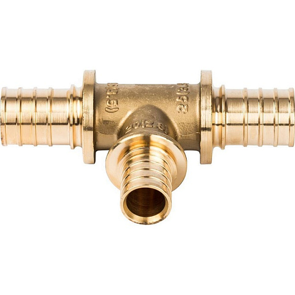Тройник 25х20х25 для труб PEX аксиальный арт STOUT SFA-0014-252025 