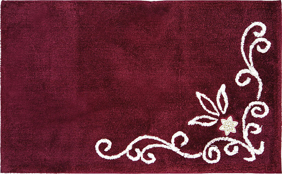 Коврик д/ванной LC бордо 50*80 акрил NFL-06/1