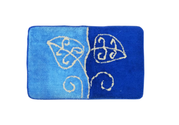 Комплект ковриков ЛИСТЬЯ RGS2445С/2  голубой