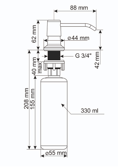 Дозатор Ulgran UQ 01-08 космос 
