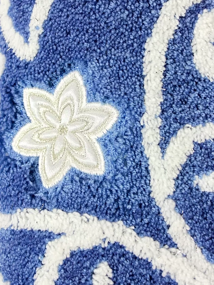 Коврик д/ванной LC голубой 50*80 акрил NFL-00/1