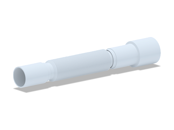 K406 Гибкая труба 40*40/50 б/гайки