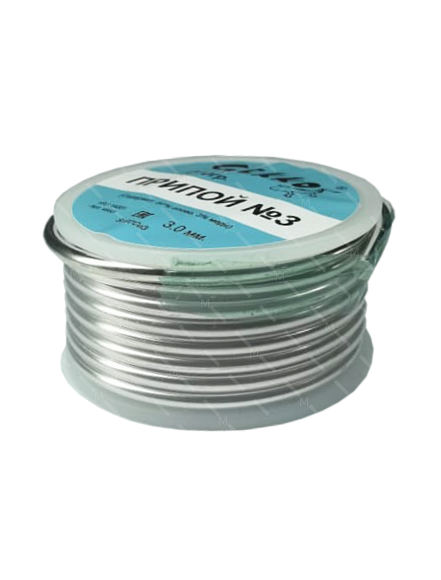 Припой мягкий  GEKKO Sn97 Cu3 катушка 250гр 3,0мм