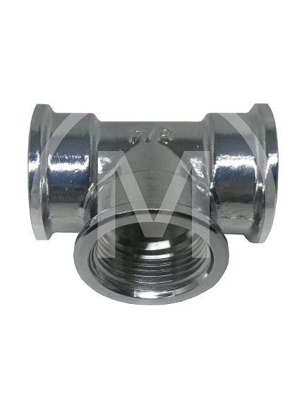 Тройник 1/2" вн/вн/вн ХРОМ (200-007) лат