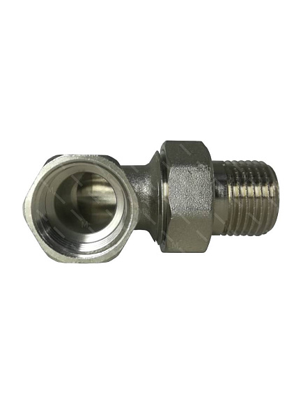 Присоединитель 1/2" угловой вн/нар (190-016) лат
