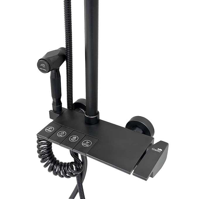 Смеситель/душа стационарный Gatto 3211 Black